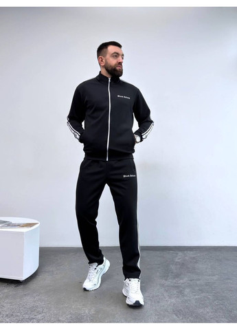 Черный костюм мужской петля,премиальная классная люкс,штаны и кофта с лампасами Україна