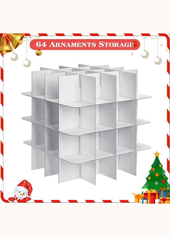 Органайзер для новогодних игрушек (до 7,5 см) 64 ячейки No Brand (342099225)
