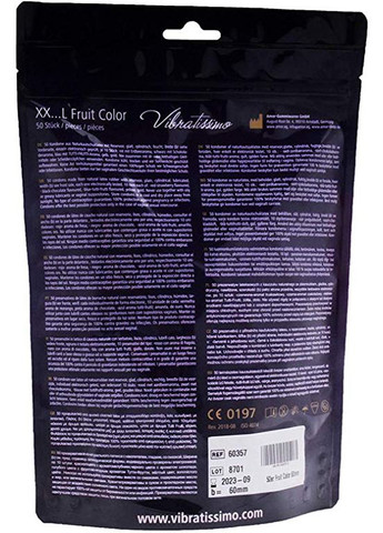 XX ... L Fruit Color, 60 мм, 50 шт CherryLove Vibratissimo (296930512)