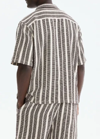 Темно-коричневая кэжуал рубашка H&M