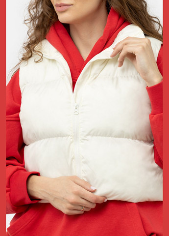 Жіночий утеплений жилет колір молочний ЦБ-00242085 Madmext (294913816)