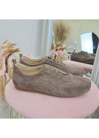Кросівки замшеві жіночі на тонкій підошві. Колір візон. 37 розмір Vasha para комбіновані (353828493)