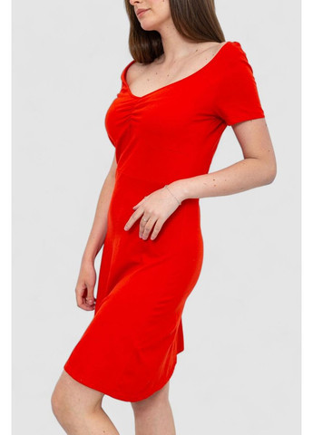Красное платье базовое однотонное,, 244r265 Ager