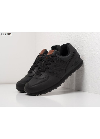 Черные демисезонные кроссовки мужские new balance 574 black нью беланс 574 No Brand