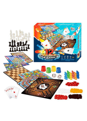 Гра 12 Поєдинків колір різнокольоровий ЦБ-00245707 Fun Game (282433253)