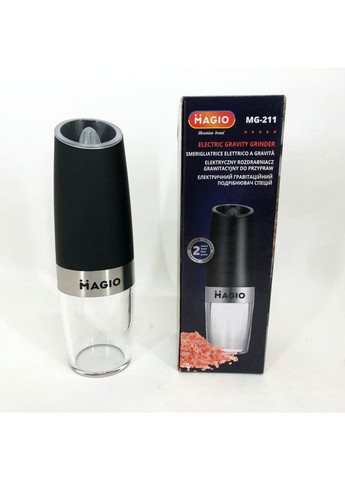 Електричний гравітаційний подрібнювач спецій MG-211, Млин для солі Електро молка Magio (368771618)