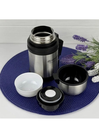 Термос вакуумний харчовий з окремою тарілкою 600 мл EB-3505 Edenberg (360654504)