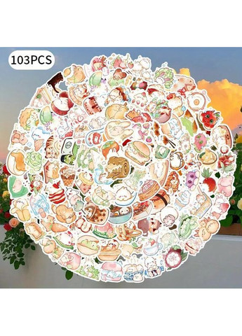 Набір наклейок 103 шт Стікери, милі наліпки, яскраві наклейки No Brand (366890404)