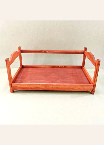 Лежак деревянный для собаки из дерева Рамзай 105х60 коралл (ЛЖК-10561214) No Brand (328450361)