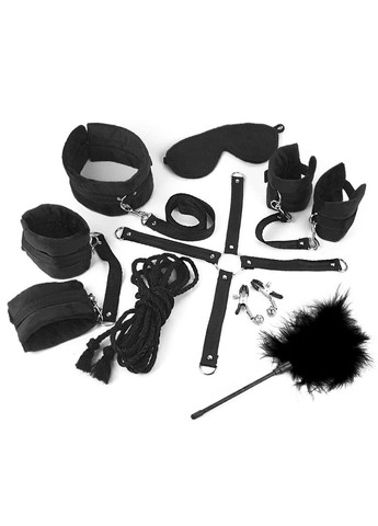 BDSM-набір Art of Sex – Soft Touch BDSM Set, чорний, 9 предметів No Brand (303896254)