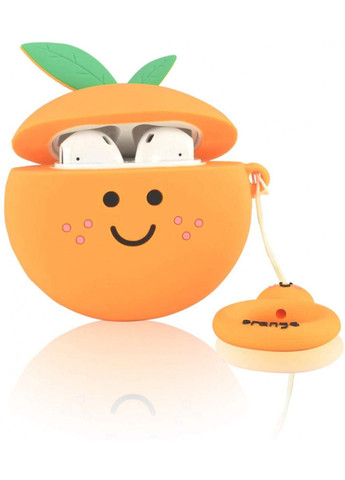 Силиконовый футляр Smile Fruits series для наушников AirPods 1/2 + кольцо Epik (291880559)