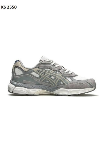 Сірі Осінні кросівки чоловічі asics gel-nyc gray blue асікс гель нюк No Brand