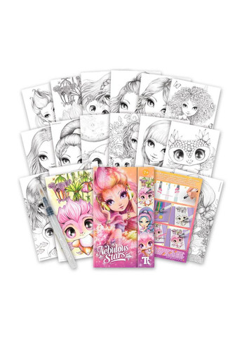 Набор для творчества – Раскраска с водой, белые листы: Возьми в дорогу Nebulous Stars (342752530)