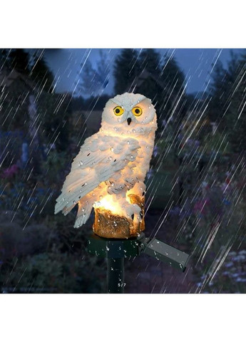 Садовый газонный светильник Сова на солнечной батарее водонепроницаемый 45 см. No Brand (351853855)