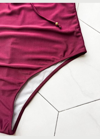 Фиолетовый летний купальник sw1377 (сплошной фиолет) слитный Ghazel