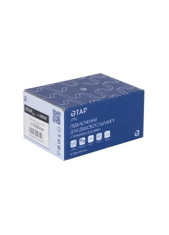 Підключення з тримачем для шланга Spojeni округле QTCRMBH030 Chrome Qtap (397570836)