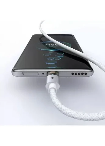 Кабель CA-6892 USB-A to USB-C Transparent Cable with Charging Light 100W 1.2м No Brand (384290209)