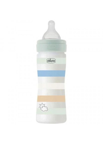 Пляшечка для годування Chicco well-being colors з силіконовою соскою 2м+ 250 мл (268145750)