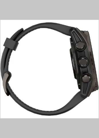 Fenix 8 43mm AMOLED Sapphire Carbon Gray DLC Tit. w. Black/Pebble Gray S. Band (010-02903-20/21/28) Garmin (330143119)