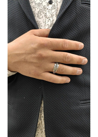 Кільце спінер з ланцюжком із нержавіючої медичної сталі RS-038 No Brand (299634602)