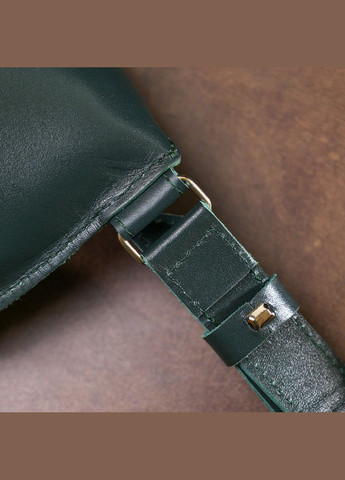 Шкіряна сумка на пояс 16390 Зелений Shvigel (298920649)