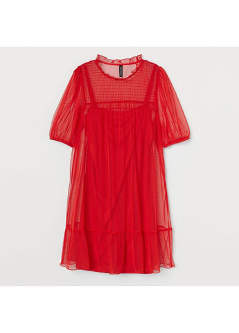 Червона кежуал сукня H&M однотонна