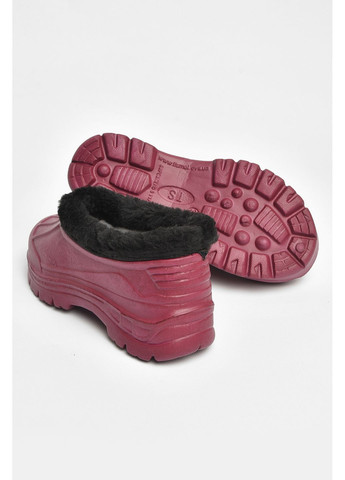Галоші дитячі на флісі бордового кольору Let's Shop (356454625)