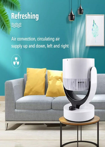 Електричний тепловентилятор R 1184 обігрівач з регулюванням потоку повітря 2000Вт Білий RAF (305836660)