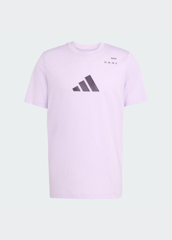 Фіолетова футболка padel category graphic adidas