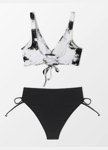 Чорно-білий літній купальник CUPSHE