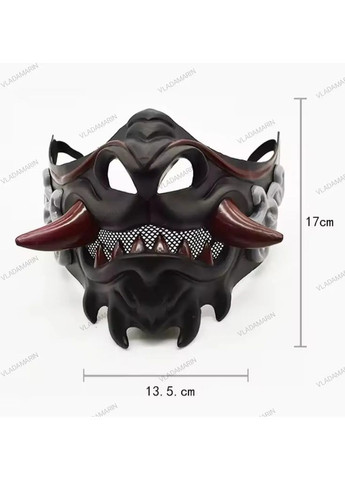 Маска демона для Хелловіна,косплей,маска японського самурая Halloween No Brand (368695253)