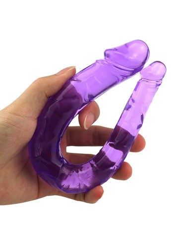 Еластичний двосторонній фалоімітатор (фіолетового кольору) We Love (284279237)