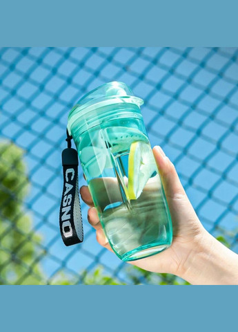 Зелений, спортивный шейкер GIANXI, пластик тритан, стильный, пластиковый шарик для перемешивания. 400 мл Casno (285119754)