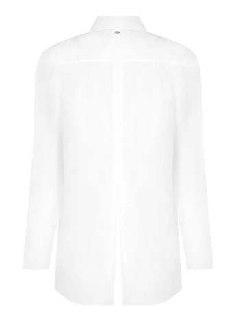 Біла асиметрична сорочка з глибоким розрізом позаду Rinascimento (298616831)