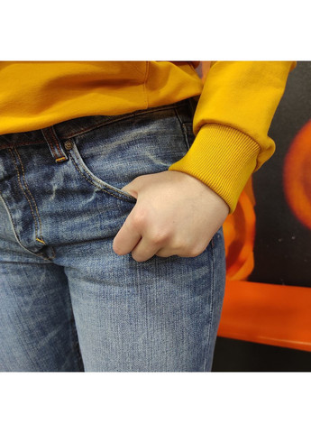 Джинсы женские классические коттон прямые удобные 30 синие No Brand - (363054069)