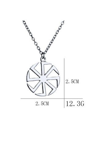 Кулон підвіска Слов'янський оберіг коловрат із зіркою Русі амулет талісман символ слов'ян No Brand (339869757)