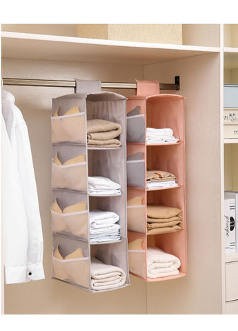 Підвісний органайзер для шафи Рожевий, 2 відділення (ОДв-401-12) No Brand (370866927)