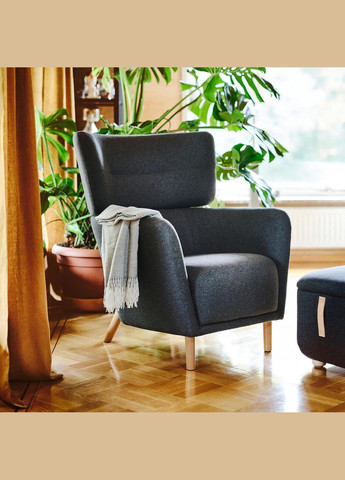 Крісло крило з підставкою для ніг ІКЕА OSKARSHAMN (s09485333) IKEA (278406478)