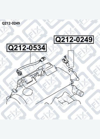 Датчик швидкості Q212-0249 Кольт, Л200 Паджеро Спорт Паджеро Вагон 2006-2017 Q-FIX (345735922)
