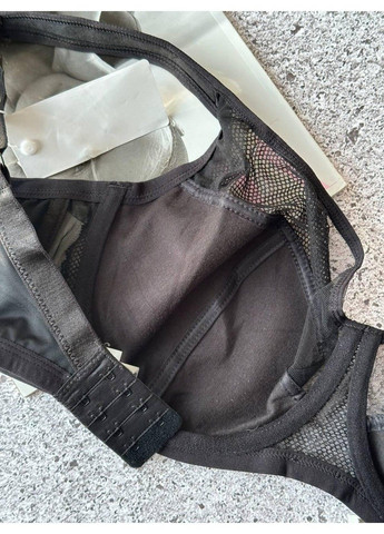 Чорний комфортний бюстгальтер великих розмірів м’які чашки без поролону чорний Lanny Mode