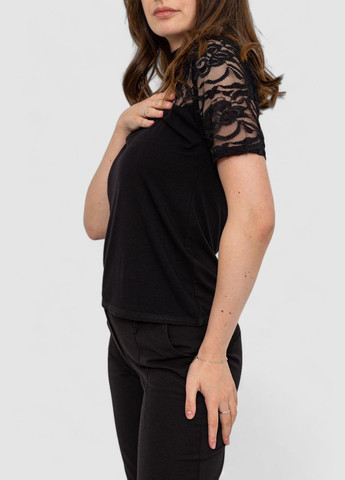 Чорна футболка жіноча Ager 186R523