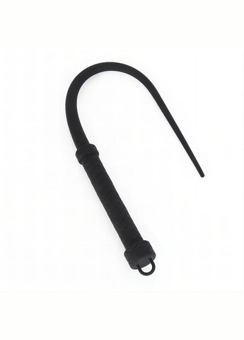 Силиконовый кнут черный для бдсм игр No Brand (341309875)