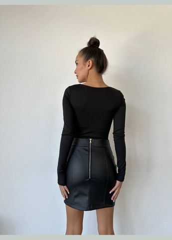 Жіночий обтягуючий боді-лонгслів з довгим рукавом бордовий, бургунді No Brand (316232118)