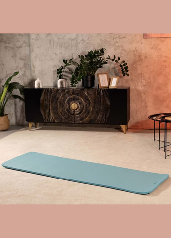 Коврик для йоги HS-NB015GM NBR 1,5см бирюзовый Hop-Sport (303127076)