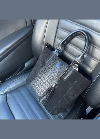 Качественная женская замшевая сумка рептилия с венчиком брелоком No Brand (334730556)