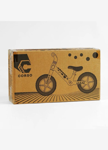 Биговел CS-12716 Салатовый детский велобег, нейлоновая рама и вилка колеса EVA 12 Corso (327216152)