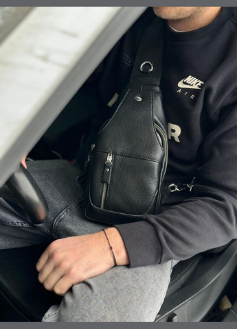 Кожаный мужской слинг рюкзак на одно плече A25F-617-1A Tiding Bag (359380734)