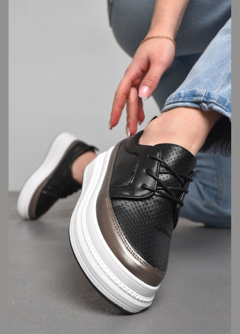 Сліпони жіночі чорного кольору на шнурівці Let's Shop (285779278)