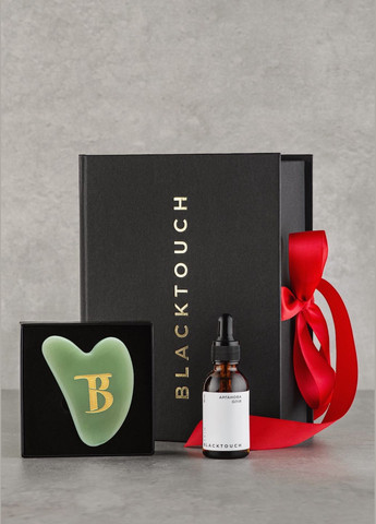 Подарочный набор Скребок из авантюрина + Аргановое масло для лица BlackTouch (285720184)