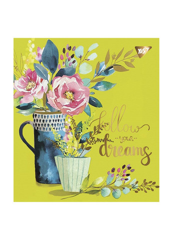 Набор тетрадей Follow your dreams Pantone Gold А5 в линейку 48 листов 5 шт. () Yes 766888 (337471521)